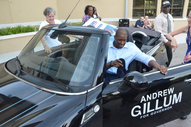 The Gillum mobile. (© FlaglerLive)