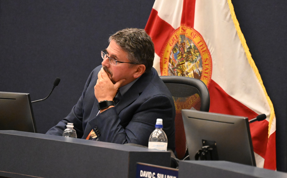 Thoughtfulness, long in exile, takes up the gavel at the Flagler County Commission: Andy Dance was voted chairman. (© FlaglerLive)
