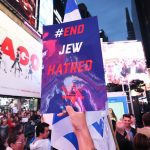 An Oct. 19, 2023, rally in New York City’s Times Square demanding the freeing of hostages taken in the Oct. 7 attack by Hamas.