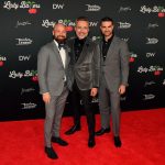 Daily Wire co-CEO Caleb Robinson, co-CEO Jeremy Boreing and editor emeritus Ben Shapiro attend the red carpet premiere of ‘Lady Ballers’ on Nov. 29, 2023, in Nashville, Tenn.