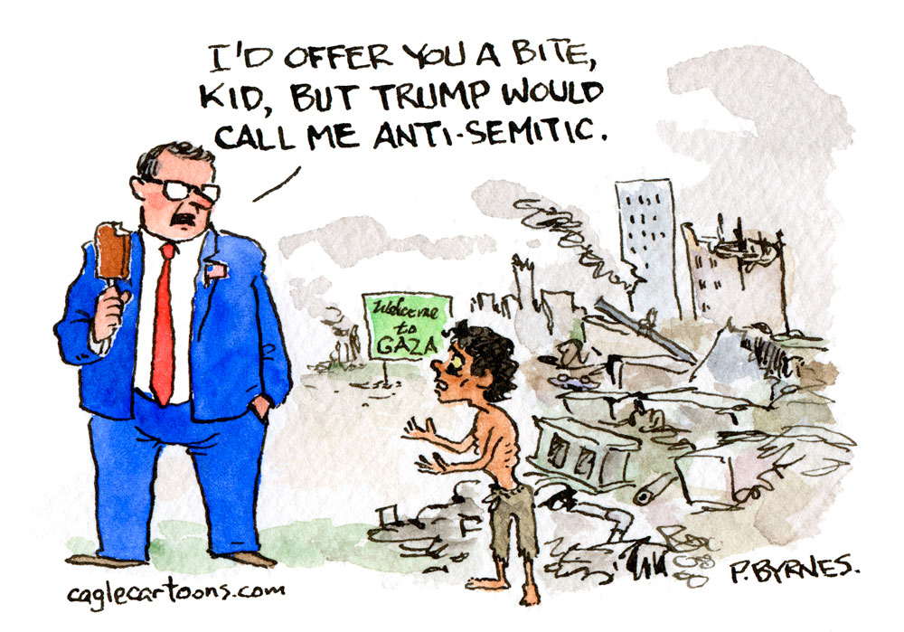 What Trump Calls Anti-Semitic by Pat Byrnes, PoliticalCartoons.com