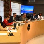 The Flagler Beach City Commission pares down a list of city manager applicants to a few finalists at a special meeting Tuesday. (© FlaglerLive)