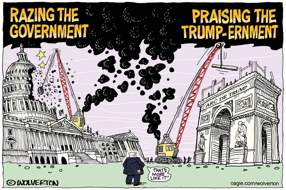 Cutting Government While Builiding an Arch by Monte Wolverton, Battle Ground
