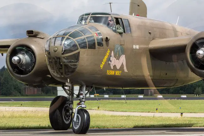 A B-25 Mitchell bomber like the one that will be featured at the third annual Freedom Fest at the Flagler County Executive Airport Saturday. (Steve Lynes)