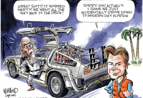 Back to Florida by Dave Whamond, Canada, PoliticalCartoons.com