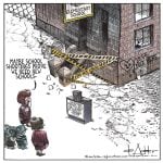 Trump says ballroom needed after shooting by Michael de Adder, CagleCartoons.com