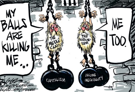 The Middle Class by Milt Priggee, Oak Harbor, Washington.