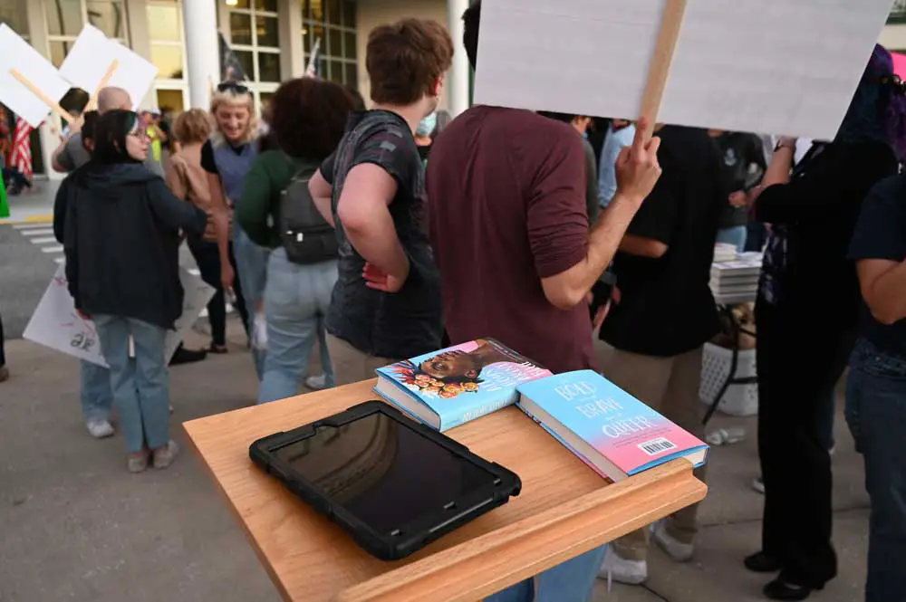 Last year's ban from Flagler schools' library shelves of a single book drew protests and national attention. But many more bpooks have been banned since in the district, without a word, or even the school board necessarily being aware of them. (© FlaglerLive)