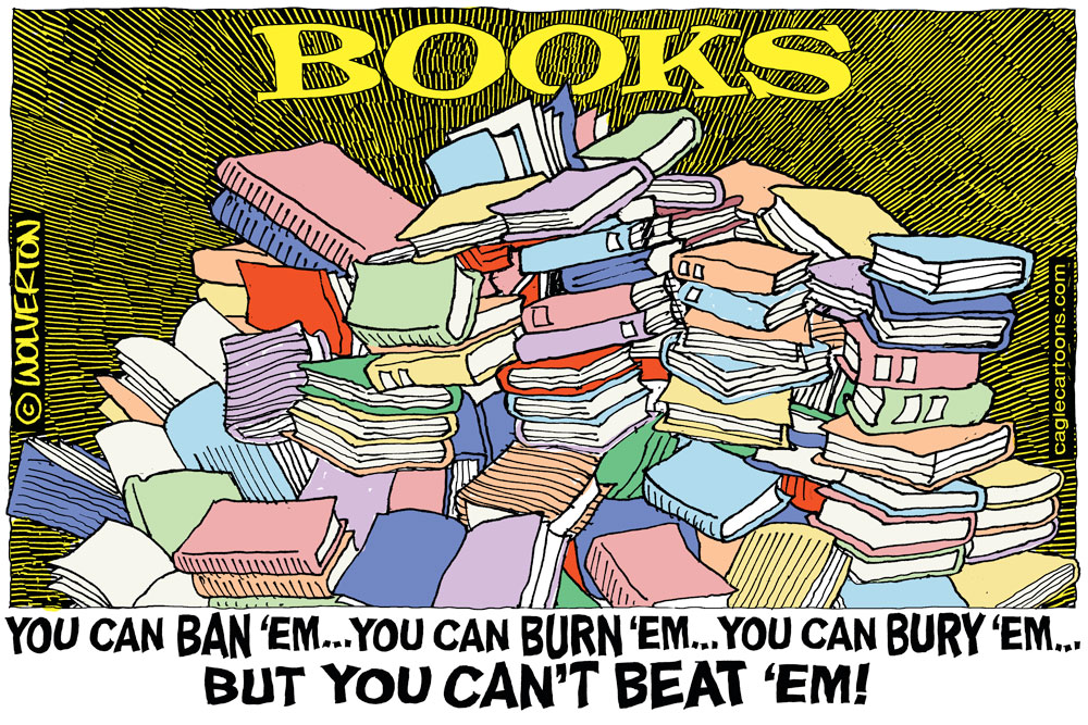 Book Bans by Monte Wolverton, Battle Ground, Washington.