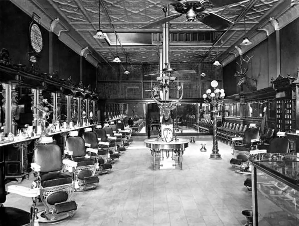 What used to be: a barber shop in Tampa in 1920. (William Arthur Fishbaugh, Florida Memory)