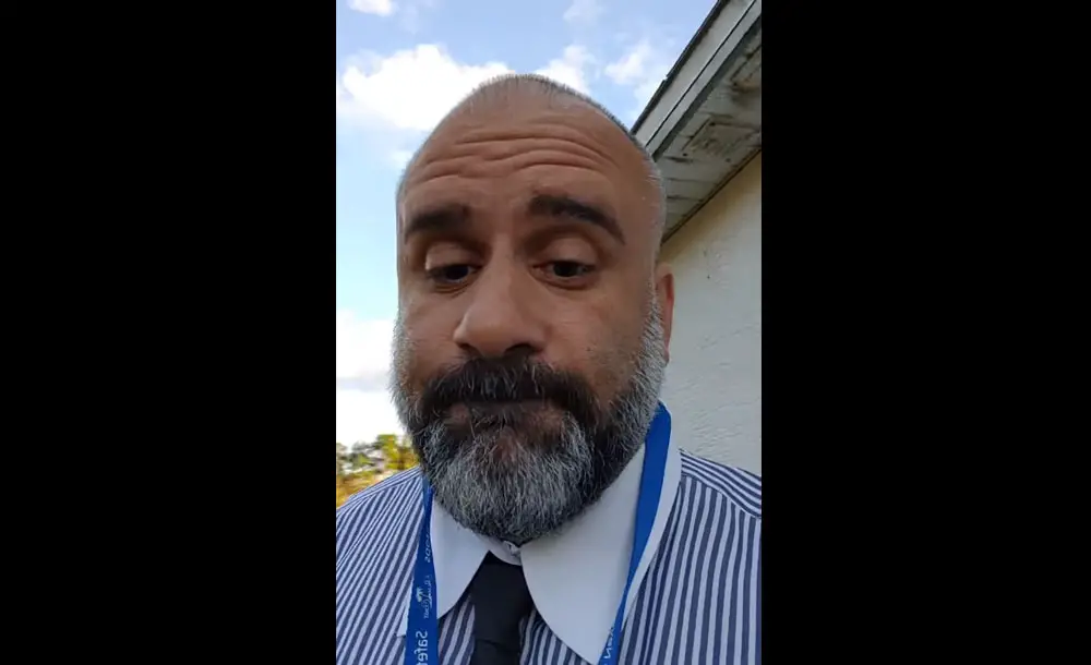 Victor Barbosa, the Palm Coast City Council member, in a still from a prosecutorial Facebook video he posted about a property in the city.