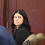 Autumn Bardisa in court today. (© FlaglerLive)