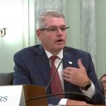 Flagler County School Board member Derek Barrs at his confirmation hearing before the
