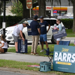 Derek Barrs lost in Flagler County, despite the overwhelming advantage Republicans hold in registrations, depite Ron DeSantis';s endorsement, and despite the endorsement of Will Furry, the local school board chair. (© FlaglerLive)