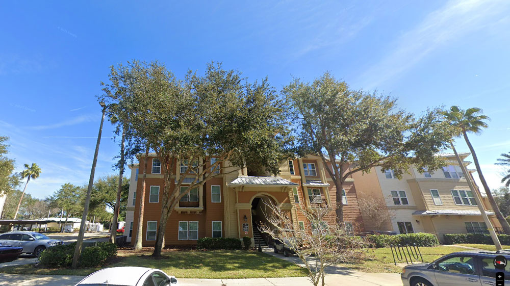 A Google-eyed view of Beach Village Apartments in Palm Coast, off State Road 100.