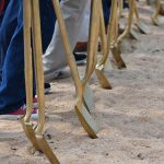 Local officials getting ready to break ground on the beach-renourishment project in Flagler Beach last June. Next time the beach is to be renourished, the county or Flagler Beach must have at least $13.5 million in hand. Only a beach-management plan can get them there. (© FlaglerLive)