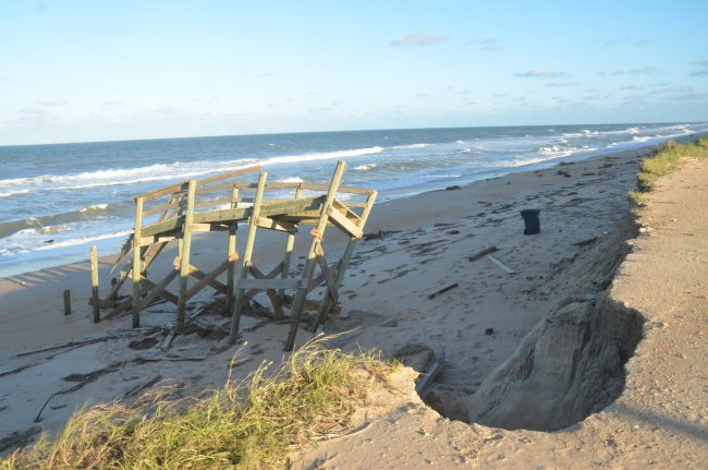 Toward the north end of Flagler Beach. Click on the image for larger view. (c FlaglerLive)