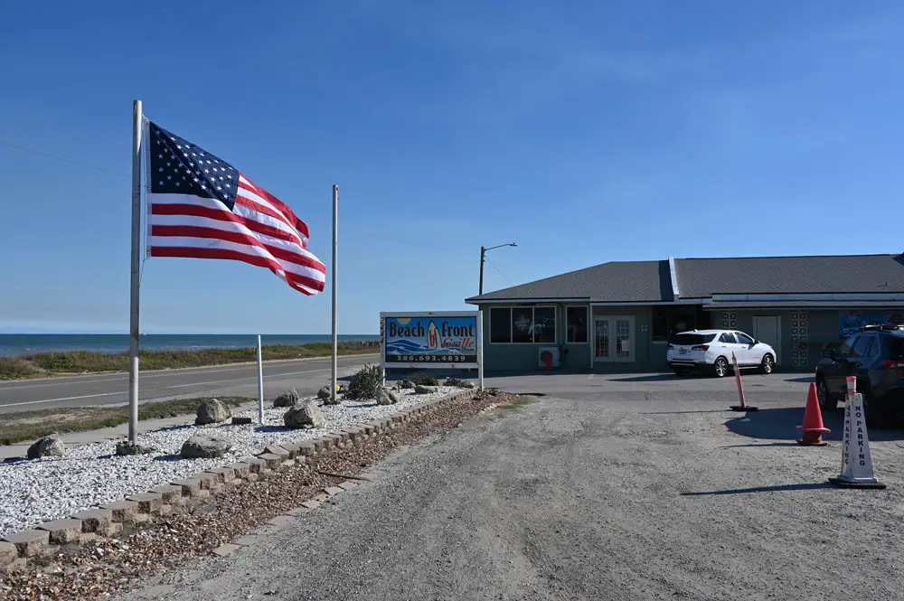 Beach Front Grille near the south end of Flagler Beach is staying put. (© FlaglerLive)
