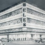 An illustration of an old Belk department store in Greensboro, North Carolina, the state where the company was founded. (Phillip Pessar)