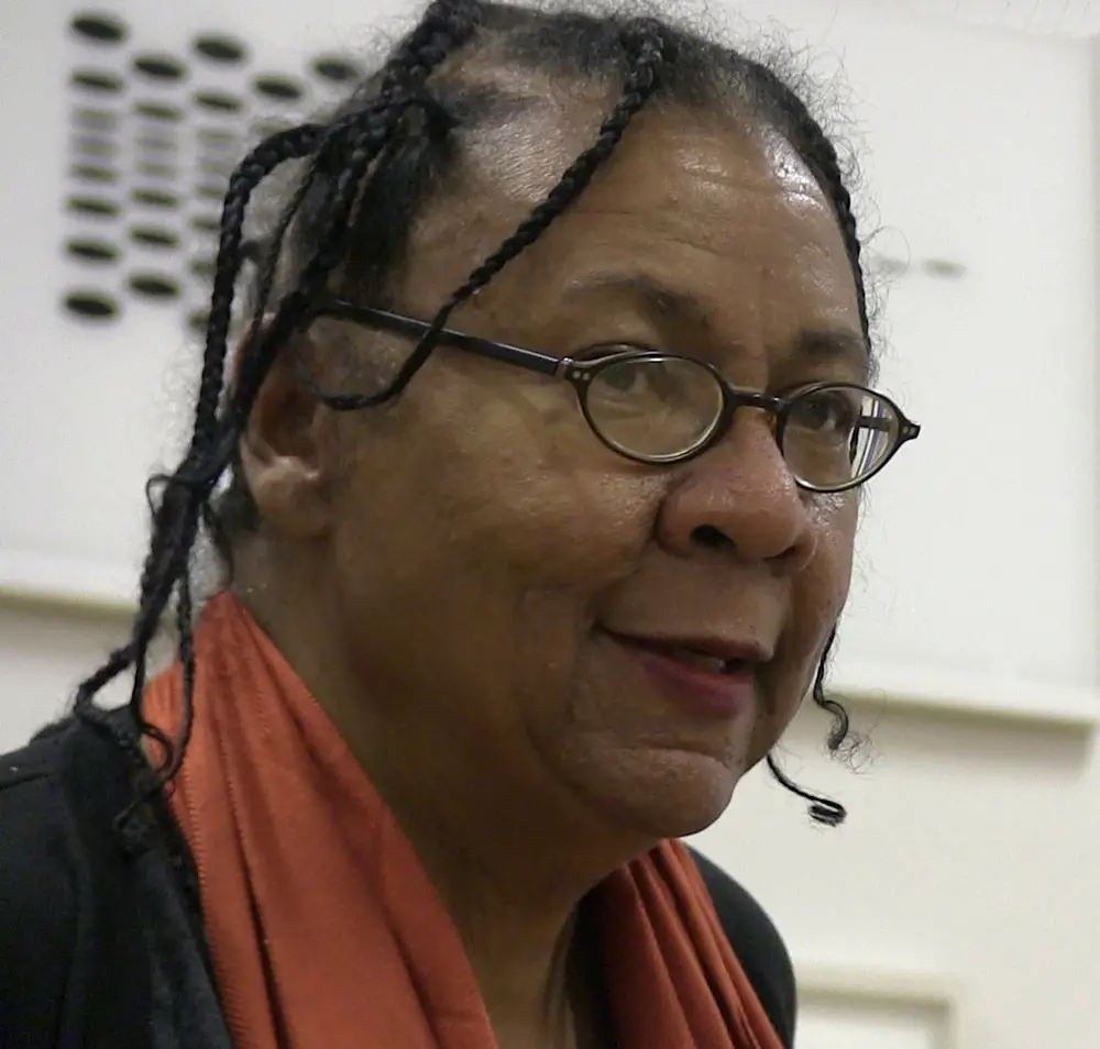 bell hooks at the New School discussing transgressive sexual practice. (Wikimedia Commons)
