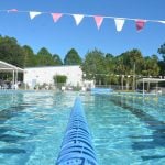 The Belle Terre Swim and Racquet Club swimming pool in its better days. The School Board has not learned its own lesson. (© FlaglerLive)