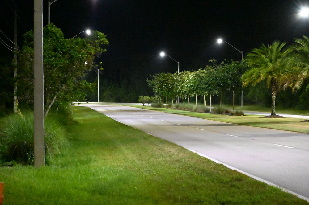 Belle Terre Parkway in an unusually quiet mood. (© FlaglerLive)