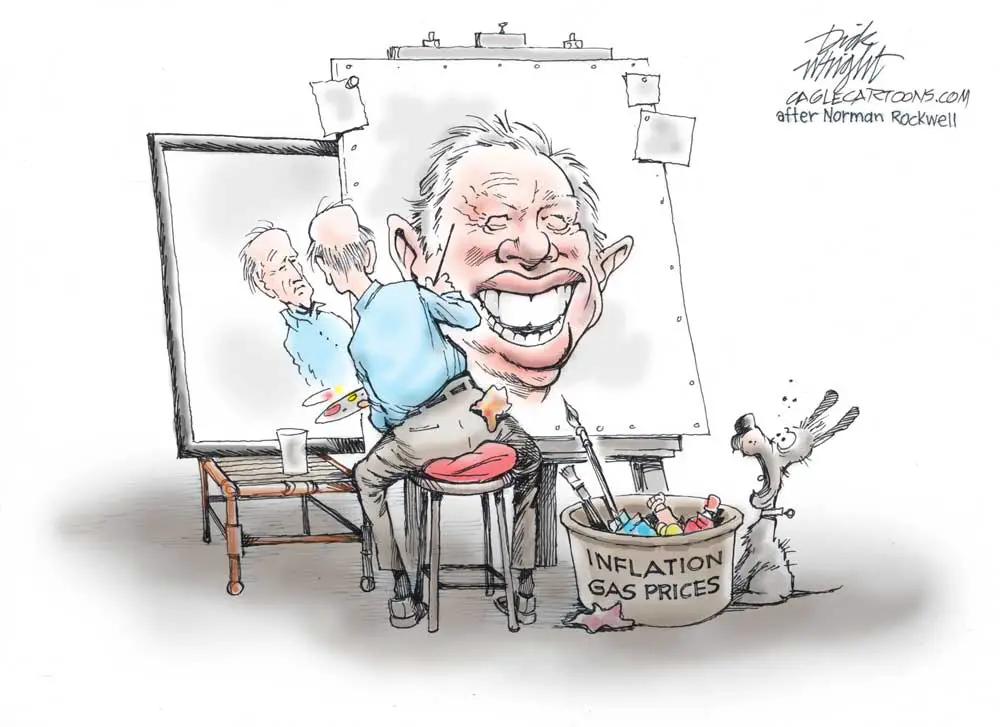 Biden Looks Like Carter by Dick Wright, PoliticalCartoons.com