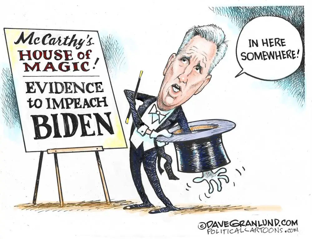 McCarthy Impeach Biden push by Dave Granlund, PoliticalCartoons.com