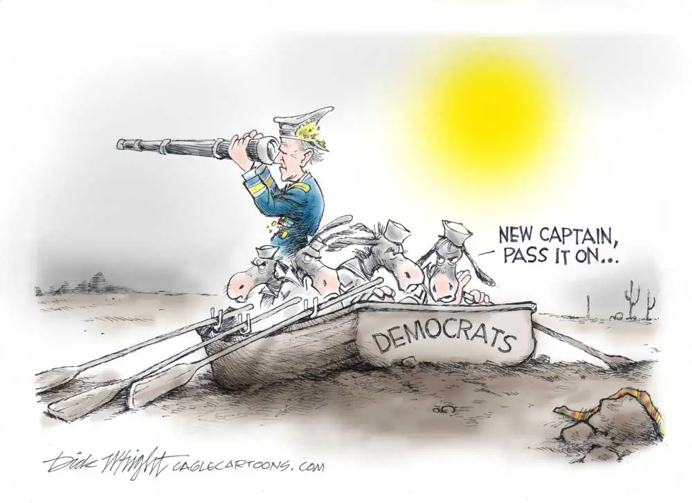 Mutiny on the Biden by Dick Wright, PoliticalCartoons.com