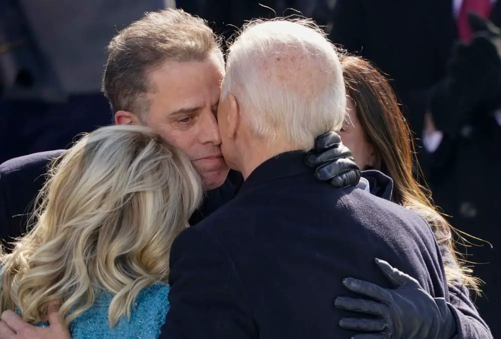 President Joe Biden and family after he was sworn in at the U.S. Capitol, January 20, 2021. 