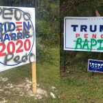 Local Democrats and Republicans have both contributed evidence of signs that have been defaced locally in the primary and the general election.