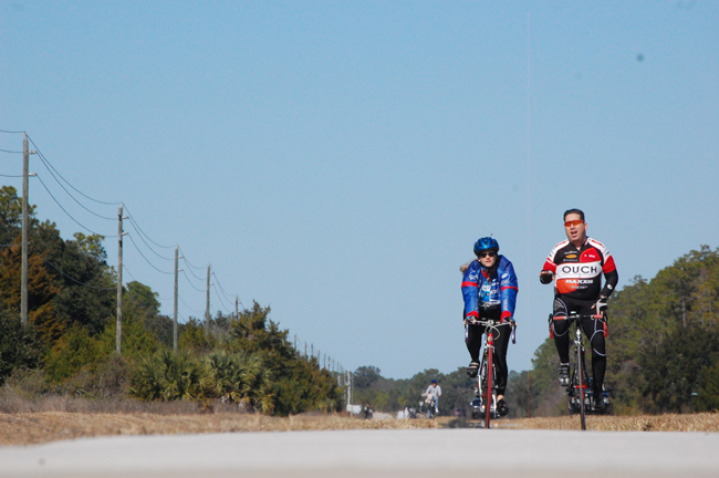 The trail system could eventually link into Palm Coast's and Flagler's already well developed bike paths. (c FlaglerLive)