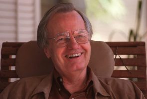 This photo of Bill Moyers was taken in 1996, three decades into his journalism career.