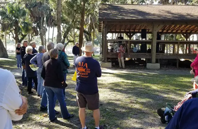 Opponents of the expansion of Captain's BBQ at Bing's Landing again gathered Sunday to voice their opposition and concerns, as they have for the past three Sundays. A group just filed an appeal of a county decision to allow the restaurant to build anew. (Contributed)