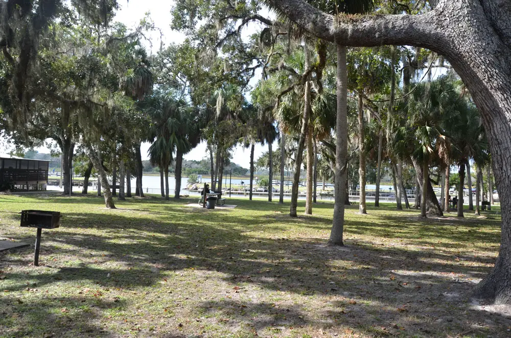 Biongs Landing on the Intracoastal, one of the Flagler County parks that could see more activity with the county's decision to reopen parks and trails in its jurisdiction, but not within cities. The decision is not welcomed by the cities. (© FlaglerLive)