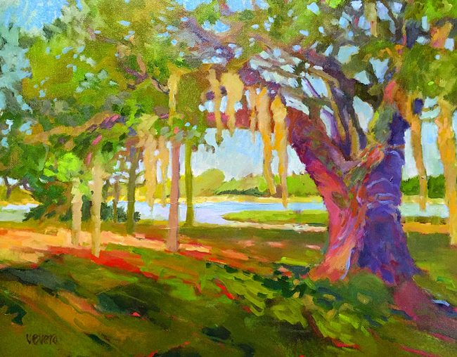 'Bing's Landing,' by Trish Vevera, the reigning Flagler County Artist of the Year, who has a new show opening this weekend. See below. 