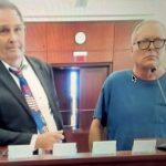 Howard Taft Blair, right, with his attorney at Blair's sentencing on Wednesday.