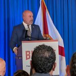 Blaise Ingoglia speaking at the Tampa Firefighters Museum on Sept. 22, 2025. (Mitch Perry/Florida Phoenix)