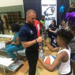 Buddy Taylor Middle School and Bunnell Elementary held a block party at Carver Gym in Bunnell Thursday, to celebrate success. (Flagler Schools)