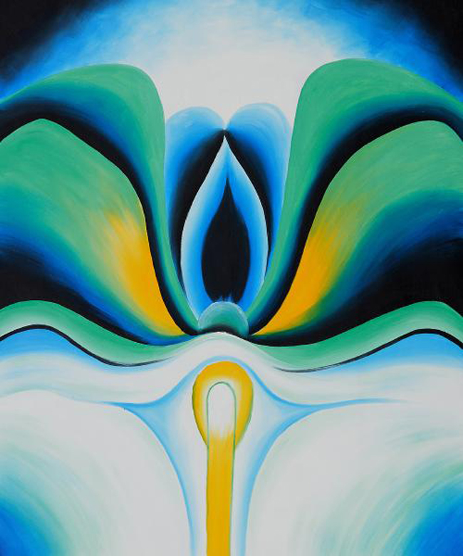 Georgia O'Keeffe, 'Blue Flower' (1918) florida abortion ultrasounds law fetus women gender