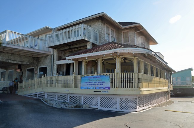 Island Grille will take up where Blue left off, in the stately building of the Topaz motel in Flagler Beach. (© FlaglerLive)