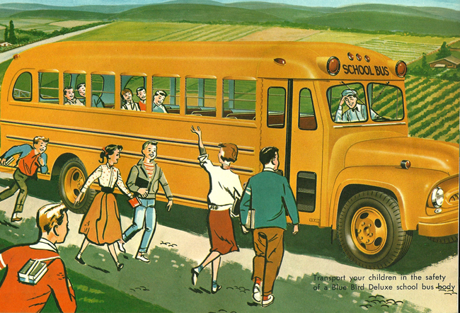 advertising on school buses bluebird buses