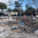 What had been the deceptively blue and serene surface of the splash pad at Holland Park was excavated to install new piping and a new concrete pad. The concrete is to be poured next week. (Palm Coast)