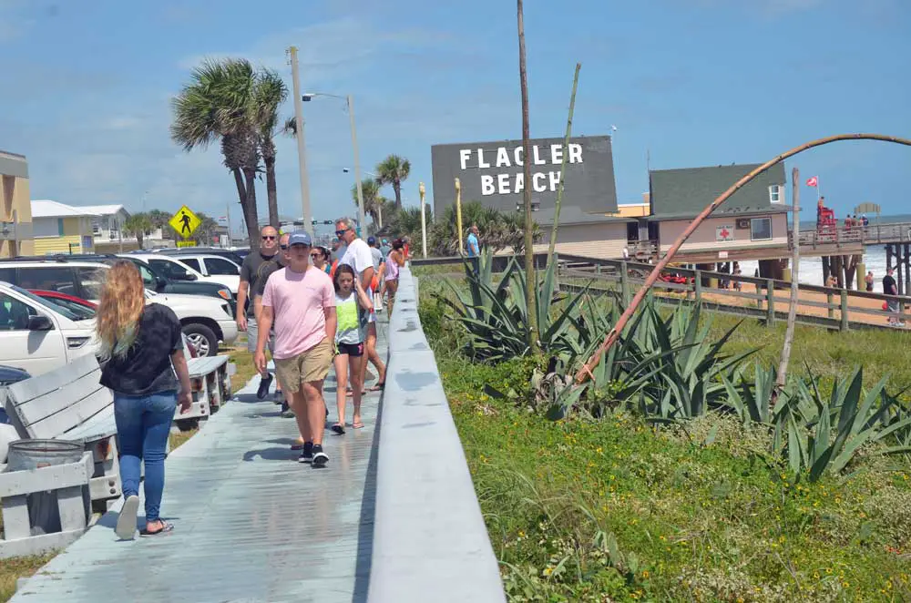 Flagler Beach has been looking to rebuild its boardwalk and is planning to rebuild its pier. It had a crack at more than $700,000 in a local tourism grant. It missed the deadline--and an extension. (© FlaglerLive)