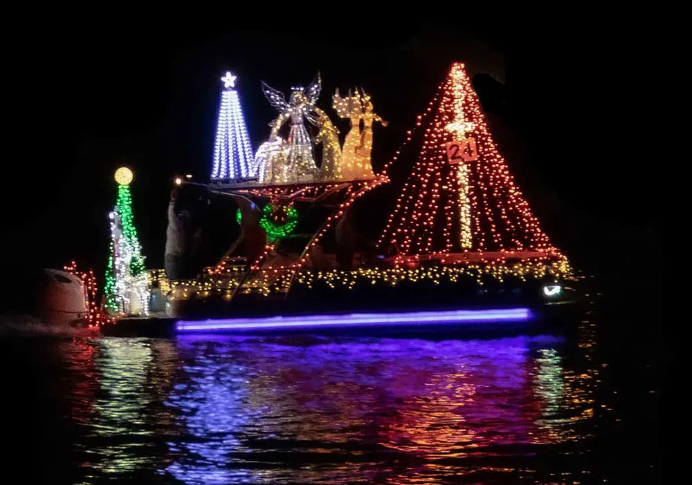 The 39th Palm Coast Boat Parade drew 90 vessels, a record. (Robyn Cowlan)