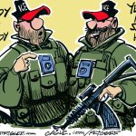 ICE body cams by Milt Priggee, Oak Harbor, Washington.