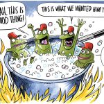Boiling Frogs by Dave Whamond, Canada, PoliticalCartoons.com