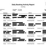 The booking of allegedly undocumented migrants at the Flagler County jail has surged in recent weeks, with half a dozen to a dozen detentions per day. The individuals' names and details are censored according to federal directives. (© FlaglerLive)