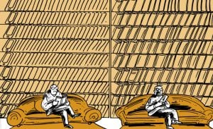 Books v. Technology, by Oguz Gurel (CagleCartoons.com)