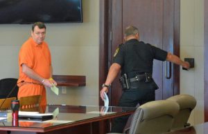 Bowling returned to the Flagler County jail to await his next trial on a child-rape charge and other charges. (© FlaglerLive)